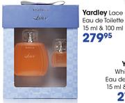Yardley Lace Eau De Toilette 15ml & 100ml-Each