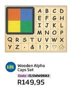 Wooden Alpha Caps Set (CLSWW08A3)