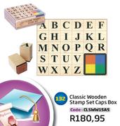 Classic Wooden Stamp Set Caps Box (CLSWW15A5)