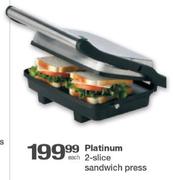 Platinum 2 - Slice Sandwich Press