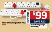 Ellies 8 Way Surge Multi Plug-Each