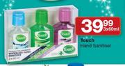 Touch Hand Sanitiser 3 x 60ml