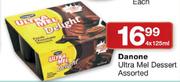 Danone Ultra Mel Dessert-4 x 125ml
