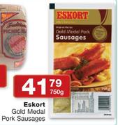 Eskort Gold Medal Pork Sausages-750gm