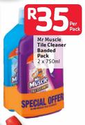 Mr Muscle Tile Cleaner Banded Pack-2 x 750ml 
