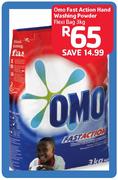 Omo Fast Action Hand Washing Powder Flexi Bag-3kg