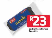 Garbie Black Refuse Bags-20's