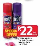 Pledge Modern Surface Cleaner Banded Pack-2 x 275ml