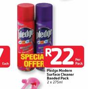 Pledge Modern Surface Cleaner Banded Pack-2 x 275ml Per Pack