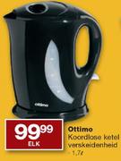 Ottimo 1.7L Koordlose Ketel Verskeidenheid