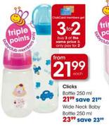 Clicks Wide Neck Baby Bottle-250ml