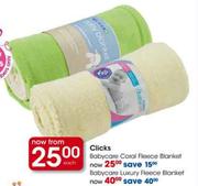 Clicks Babycare Luxury Fleece Blanket
