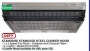 Defy Standard Stainless Steel Cooker Hood-600mm