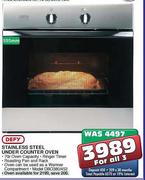 Defy Stainless Steel Under Counter Oven-595mm