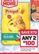 Pampers Dry Cat Food-2X1.4Kg