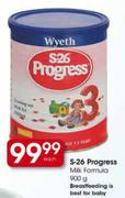 Wyeth S-26 Pragress Milk Formula-900gm