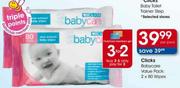 Clicks Babycare Value Packs-2 x 80 Wipes