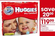 Huggies Dry Comfort Jumbo Pack Disposable Nappies