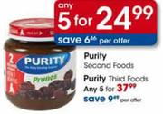 Purity Second Foods-5's