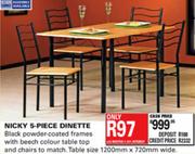 Nicky 5-Piece Dinette