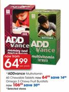 ADDvance Multivitamin Chewable-60 Tablets 