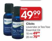 Clicks Lovender Or Tea Tree Essential Oil-10ml