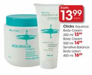 Clicks Sensitive Balance Body Lotion 400ml-Each