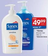 Sanex Shower Gel 750 ml-Each