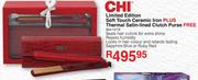 CHI Limited Edition Soft Touch Ceramic Iron + Free Thermal Satin-Lined Clutch Purse