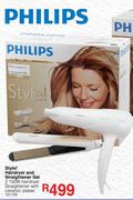 Philips Style Hairdryer and Straightener Set 