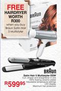 Braun Satin Hair 5 Multistyler ESW + Free Hairdryer