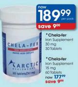 Chela-Fer Iron Supplement-30 mg, 30 Tablets-Per Pack