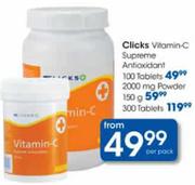 Clicks Vitamin-C Supreme Antioxidant-300 Tablets-Per Pack