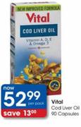 Vital Cod Liver Oil-90 Capsules-Per Pack