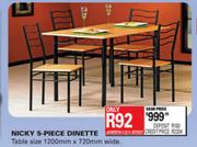 Nicky 5-Piece Dinette