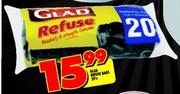 Glad Refuse Bags-20's