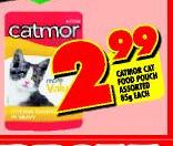 Catmor Cat Food Pouch Assorted-85g each