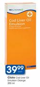 Clicks Cod Liver Oil Emulsion Orange-200ml