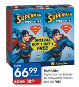 Nutrilida Superman Or Barbie Chewable Tablets-60's
