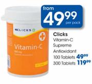 Clicks Vitamin-C Supreme Antioxidant Tablets-300's