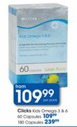 Clicks Kids Omega 3 & 6 Capsules-180's