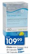 Clicks Kids Omega 3 & 6 Capsules-60's