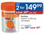 Scorbex Vitamin C 500mg-100 Tablets 