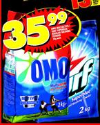 OMO Multiactive/Surf Superblue Regular Washing Powder-2Kg