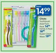 Clicks Toothbrush Family 5 Pack 
