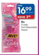 Bic 5 Lady Twin Disposable Razors-Per pack