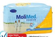 Molimed Premium Incontinence Pads 14 Midi Or Mini  Per Pack 