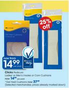 Clicks Pedicure Gel Heel Cushions-Per Pack