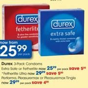 Durex 3 Pack Condoms Fetherfite Ultra