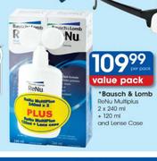 Bausch & Lomb Renu Multiplus 2x240ml +120ml & Lens Case